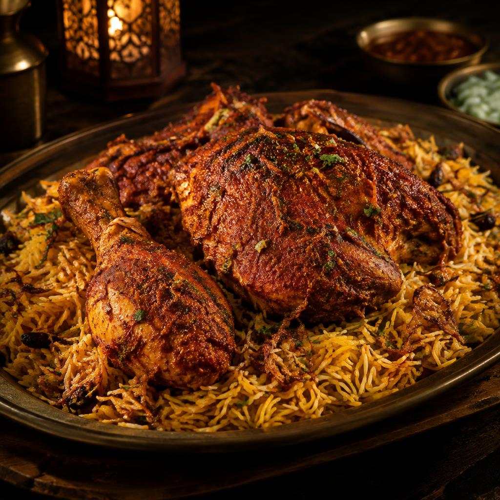 Mandhi Chicken Masala at Sulthan Kuzhi Mandhi Farangipete